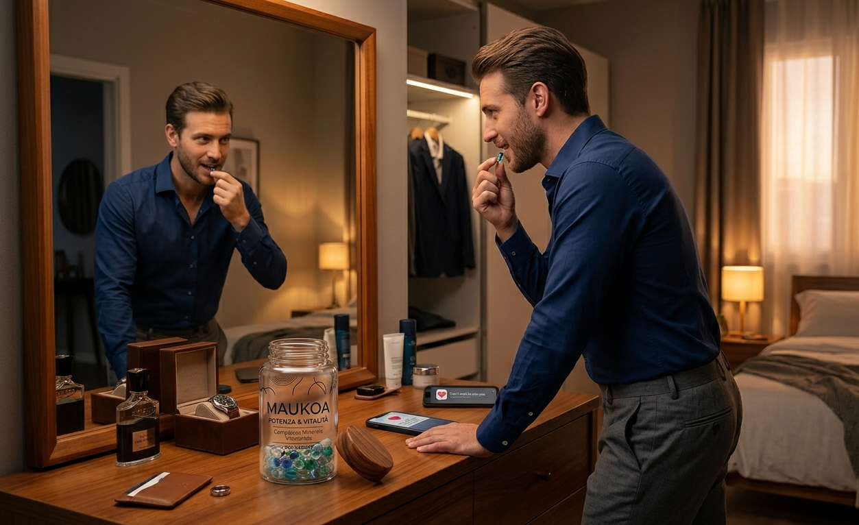 Uomo vitale che ha scelto Maukoa per il suo benessere quotidiano